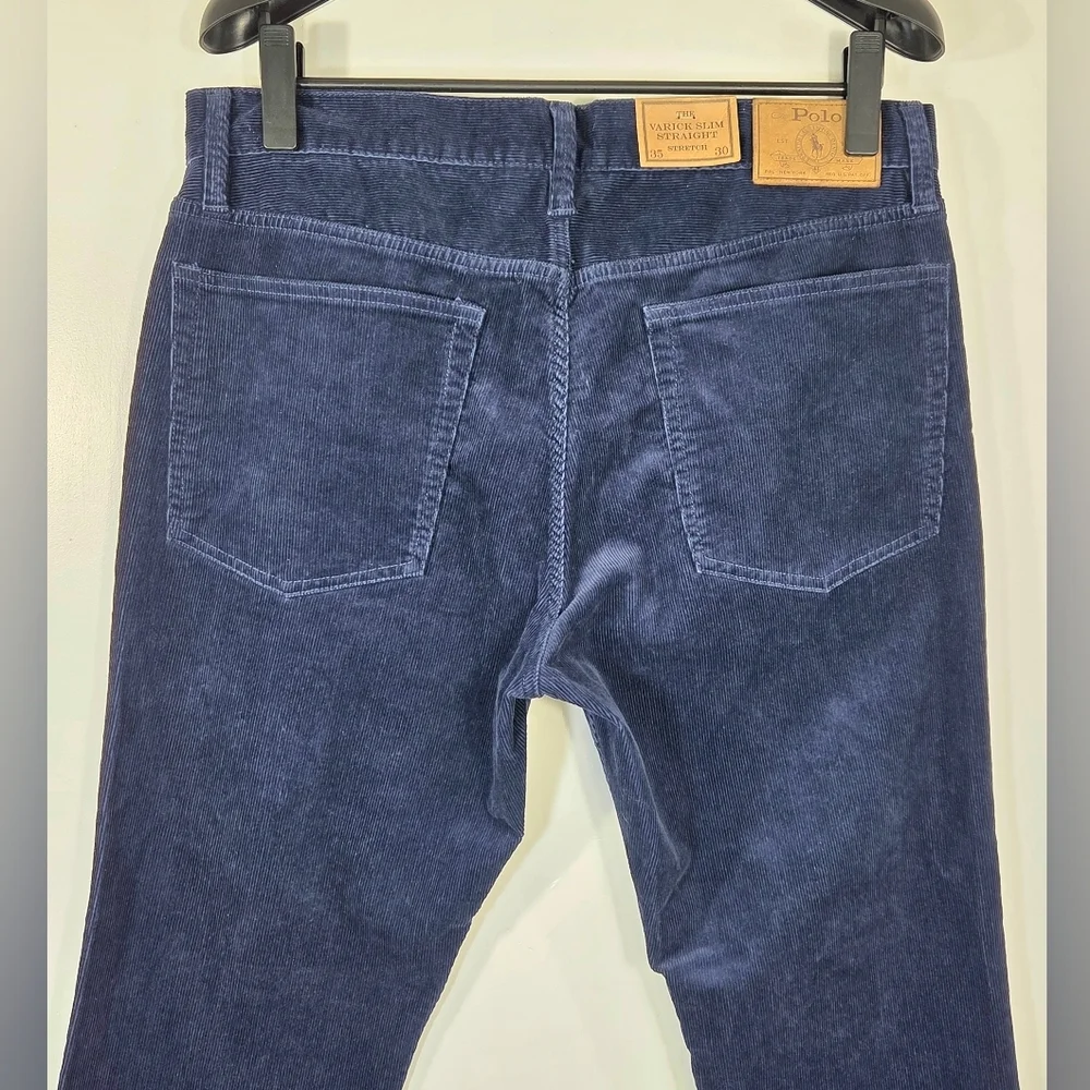 NWT POLO RALPH LAUREN VARICK SLIM STRAIGHT CORDUROY PANTS.